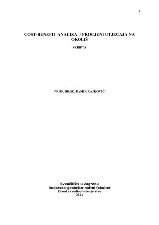 Cost benefit analiza u proceni uticaja na okoliš