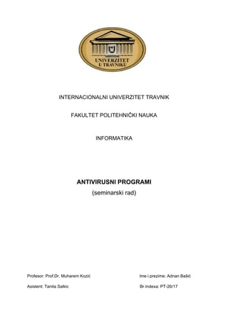 Antivirusni Programi