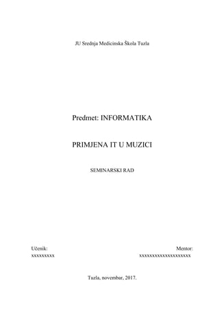 Primena IT-a u muzici