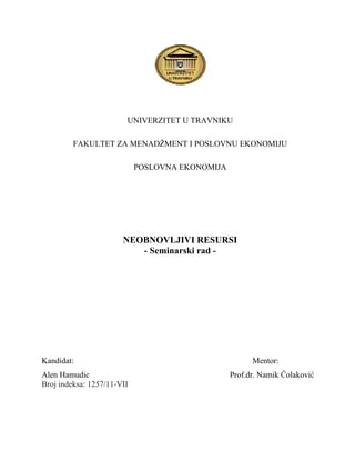 Neobnovljivi resursi