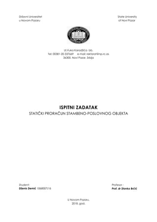 Projekat konstrukcije