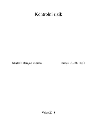 Kontrolni rizik