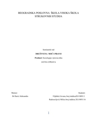 Društvena moć i pravo