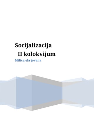 Socijalizacija