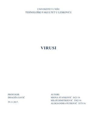 Virusi: morfologija, fiziologija, razmnožavanje i značaj