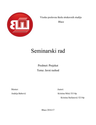 Javni rashodi: pojam, karakteristike i značaj