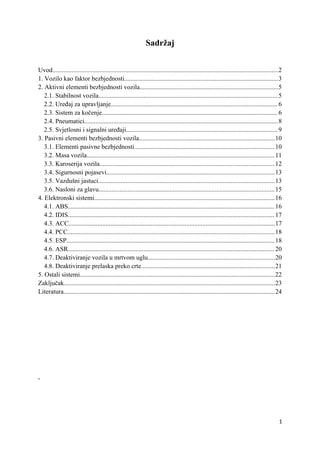 Vozilo kao faktor bezbednosti