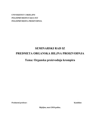 Proizvodnja krompira