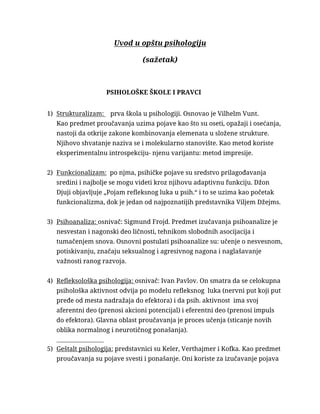 Uvod u opštu psihologiju