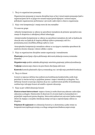 Organizaciono ponašanje