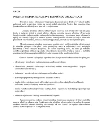 Savremene metode u nastavi tehničkog obrazovanja