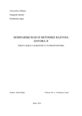 Metodika razvoja govora