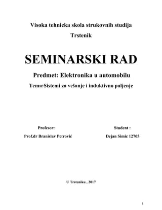 Sistemi za vešanje i induktivno paljenje