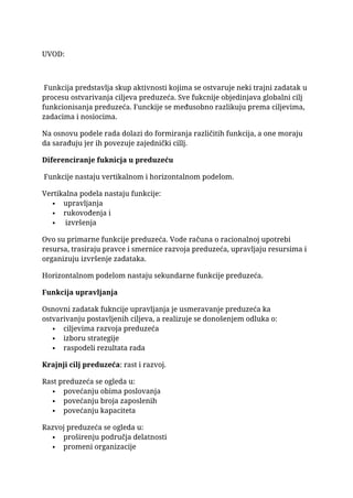 Izvršna funkcija u preduzeću