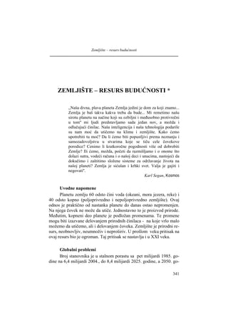 Zemljište resurs budućnosti