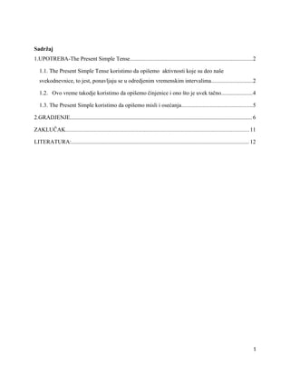 Present simple tense