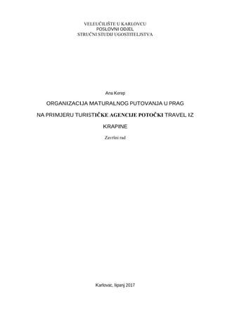 Organizacija maturskog putovanja u Prag