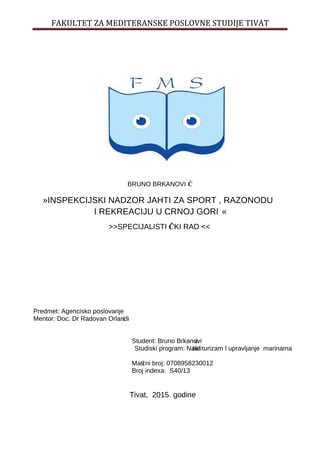 Inspekcijski nadzor jahti