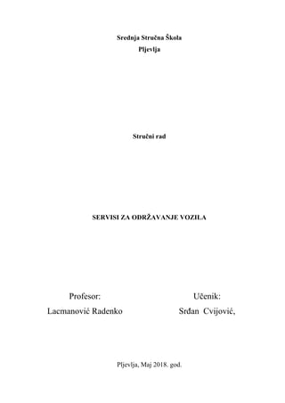 Servisi za održavanje vozila