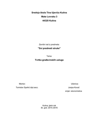 Tvrtka građevinskih usluga