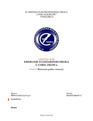 Kreiranje osnovnih oblika u Corel Draw