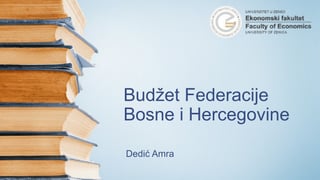 Budžet Federacije BiH