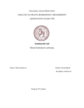 Metode bezbednosti u saobraćaju