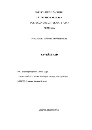 Igre bojom u starijoj jasličkoj skupini