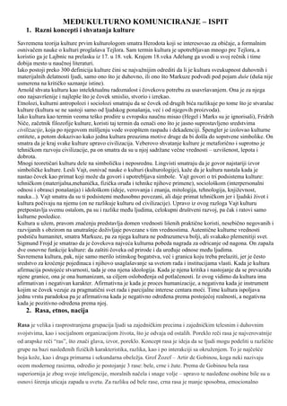 Međukulturno komuniciranje-ispit