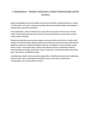 Pedodoncija- skripta