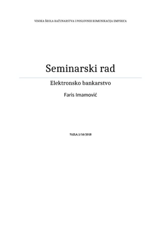 Elektronsko bankarstvo