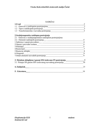 SN rasklopna postrojenja