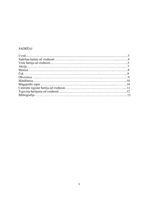 Hartije od vrednosti