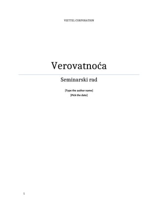 Verovatnoća