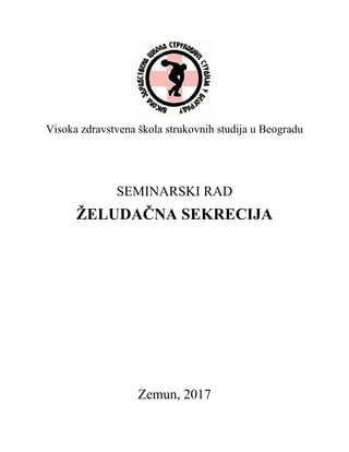 Želudačna sekrecija