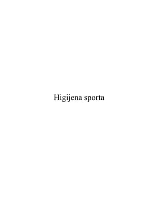 Higijena Sporta