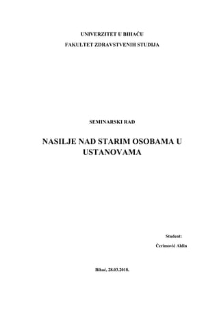 Nasilje nad starim osobama