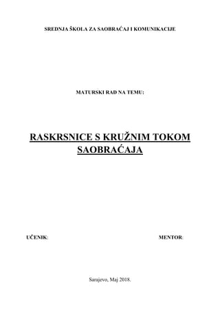 Raskrsnice sa kružnim tokom saobraćaja