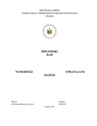 Numerički upravljane mašine