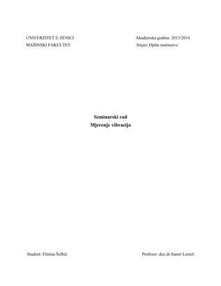 Merenje vibracije