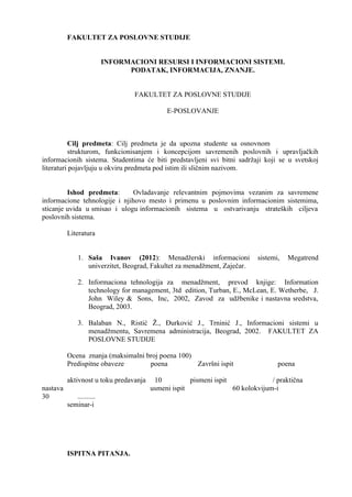 Elektronsko poslovanje