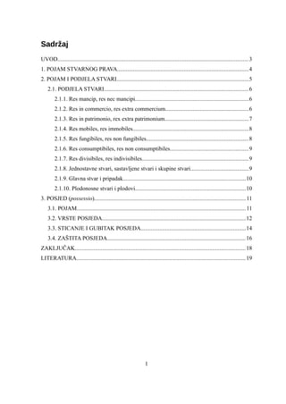 Stvarno pravo (stvari possessio)