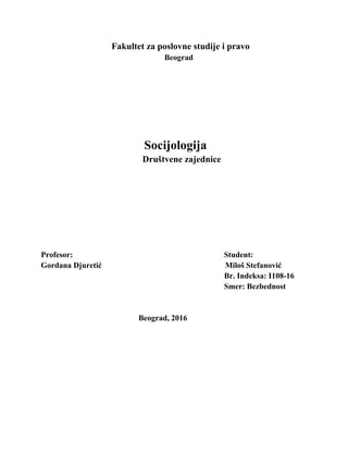 Društvene zajednice