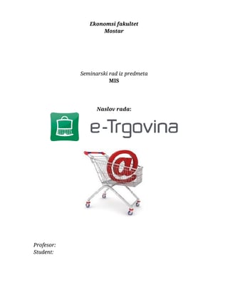 E-trgovina
