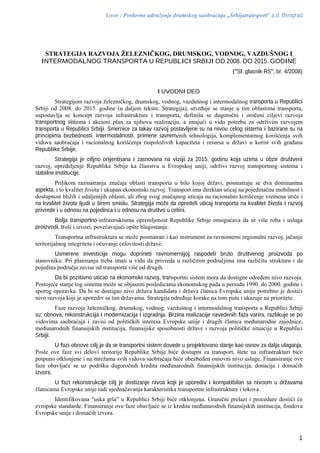 Strategija razvoja saobraćaja