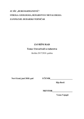 Utovarivači u rudarstvu