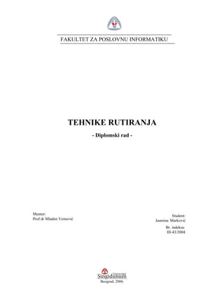 Tehnike rutiranja