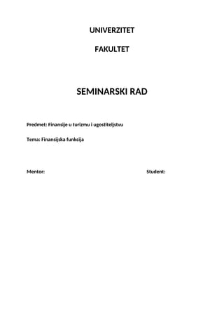 Finansijska funkcija