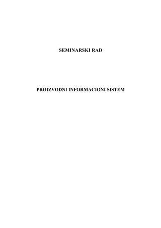 Proizvodni informacioni sistem