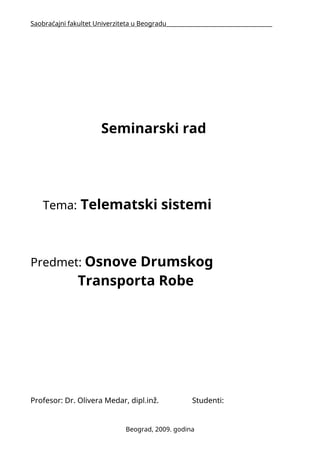 Telematski sistemi